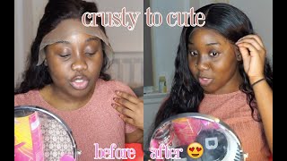 CRUSTY TO CUTE| WATCH ME LAY MY FRONTAL | BEGINNER FRIENDLY FT ISHOWHAIR