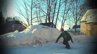 Drop-In to Laser Flip (Snowskate)