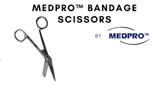 MEDPRO™ Stainless Steel Bandage Scissors with Pocket Clip