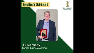 Congratulations to AJ Ramsey on receiving the President's Award