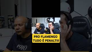 "VAI TOMAR NO C#%! TUDO É PENALTI PRO FLAMENGO" NETO ENLOUQUECE NO PENALTI MARCADO PARA O #FLAMENGO