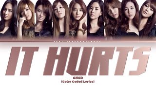 SNSD (소녀시대) - 'It Hurts' (2NE1 / AI Cover) [Color Coded Lyrics]