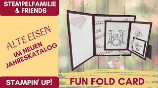 Einfache Funfoldkarte mit tollem Effekt basteln/ StampinUp