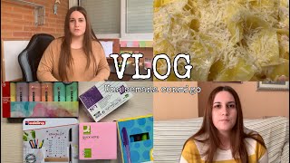 VLOG⎢1º semana de trabajo, Unboxing MATERIAL ESCOLAR, gym