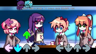 Silent Note but Yuri, Sayori, Monika and Natsuki Sings it [FNF DDLC Reskin + Cover | V.S. Komi]