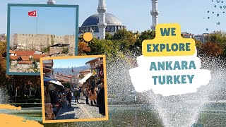 Breathtaking views from Ankara Castle, TURKEY.