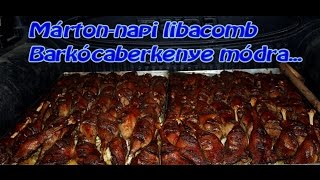 Márton-napi libacomb Barkóca módra