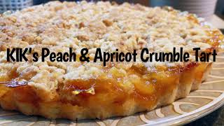 KIK’s Peach & Apricot Crumble Tart