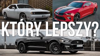 CHALLENGER CAMARO MUSTANG - który lepszy? | PORÓWNANIE V8 | test pl film vlog recenzja