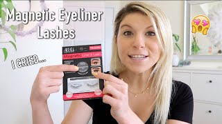 Magnetic EYELINER Lashes | GAME-CHANGER if you can't apply false lashes!