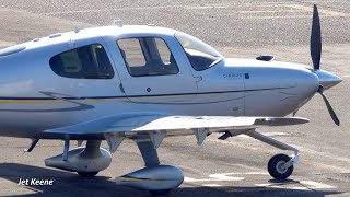 Cirrus SR22T GTS Light Plane Landing & Takeoff @ Kohnan Aerodrome in December 2019