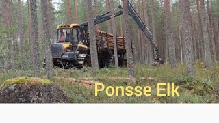 Näyttää tapahtuvan puun ajo ! Ponsse Elk  #ponsse