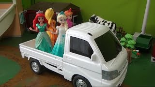 디즈니 겨울왕국 엘사 공주 트럭 장난감 놀이 Disney Frozen Elsa Princess Truck Toys Play