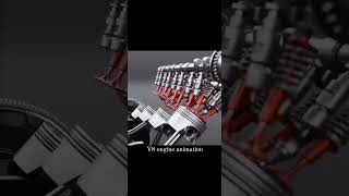 V8 motor nasıl çalışır animasyonu v8 engine