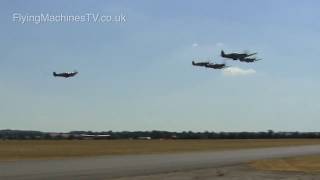 Mass Spitfires Takeoff