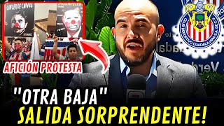 💥EXPLOTÓ AHORA💥🤬😱OTRA BAJA! LA AFICIÓN PROTESTA! ¡NOTICIAS DE CHIVAS HOY.