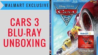 Cars 3 (Walmart Exclusive 4-Disc Edition) | BLU-RAY UNBOXING