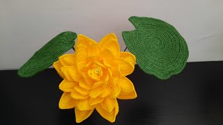 3.Nufar crosetat/Crochet Water Lily-Frunza/Leaf-Part III