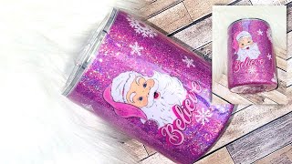 Holographic Glitter Tumbler Tutorial