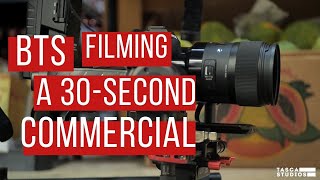 Filming a 30 second commercial - bts breakdown