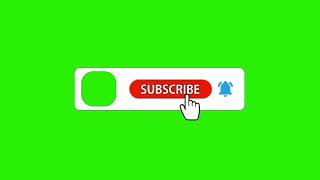 Green Screen Subscriber button with bell icon and How to apply Premier pro CC