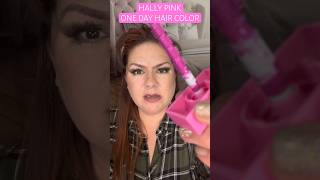 HALLY PINK ONE DAY HAIR COLOR REVIEW AND TUTORIAL. Temporary Hair Color