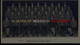 40 years of women in red serge