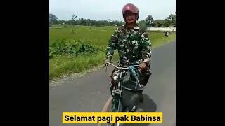 Babinsa ‼️Selalu hadir untuk mengatasi kesulitan rakyat. #shorts #tniad #babinsa #sepeda #tentara