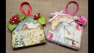 Mini Rice Paper Ornament Tutorial