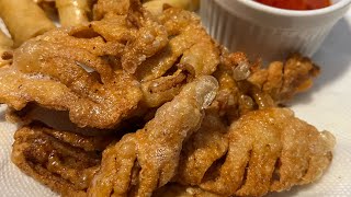 Deep fried chicken skin