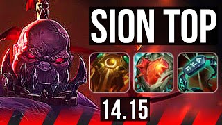 SION vs WARWICK (TOP) | 7 solo kills, 700+ games | EUNE Master | 14.15