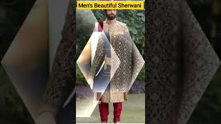 Men's beautiful sherwani||Wedding outfit #short #viralshorts