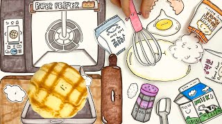 [🚀paperdiy] 폭신폭신 빵 만들기! 베이킹 ASMR 🍞 Making Bread 🔇No music 종이놀이