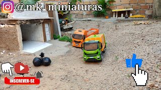 fazendo a coleta do lixo #miniaturasdecaminhão #brinquedos #miniaturas #minis