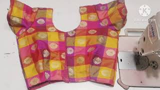 One tucks blouse cutting and stitching अर्धा तासाच्या आत अगदी सोपा आणि फिनिशिंग मध्ये in marathi