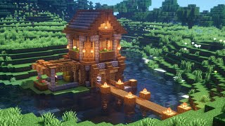 Minecraft | Planning and Designing a Medieval River House