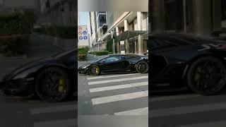 Lamborghini Aventador svj Street drift loudest exhaust sound || #shorts