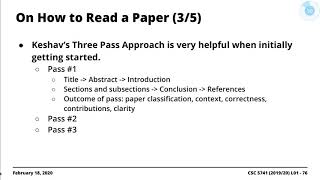 [Research] Show and Tell: How to Read an Academic Paper Using Keshav's Approach