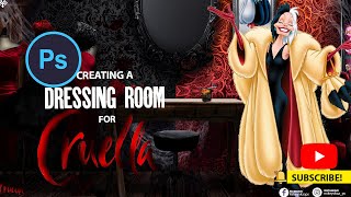 Creating a Dressing room for CRUELLA using Photoshop