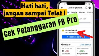 Cara melihat pelanggaran di Facebook Profesional √ Cek Pelanggaran FB Pro