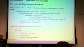 POL208Y1 lecture #13: International Political Economy (part 1/2)