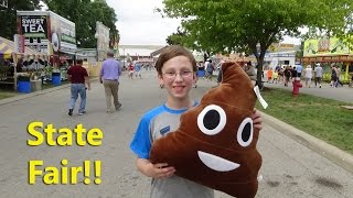 STATE FAIR FUN FOOD GAMES & ANIMALS 2016 VLOG | COLLINTV