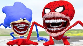 NEW SPIDER-MAN TAPES VS SONIC TAPES in Garry's Mod!