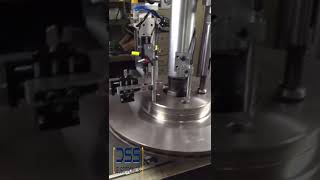 Brake disc detection automatic eddy current flaw detection