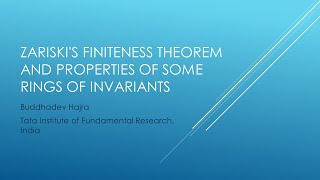 Buddhadev Hajra. Zariski's Finiteness Theorem and Properties of Some Rings of Invariants