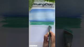 Realistic Ocean Painting Process 🎥