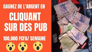 Starclicks: Gagnez de l'argent en cliquant sur des pubs (MTN Money Orange money  Moov Money )