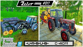 Farming Simulator 22 Mods in Action `| Ursus / Zetor 4011 Small old Tractors