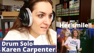 Reacting to Carpenters : Karen Carpenter Drum Solo ( 1976 )