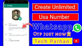 How to make unlimited USA fake Whatsapp 2024 new method | Free USA fake Whatsapp kasa banya #youtube